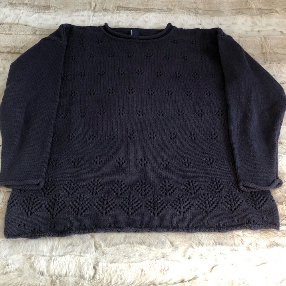 GAP Navy Blue Cotton Sweater